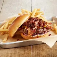 Hickory Brisket and Bacon Burger
